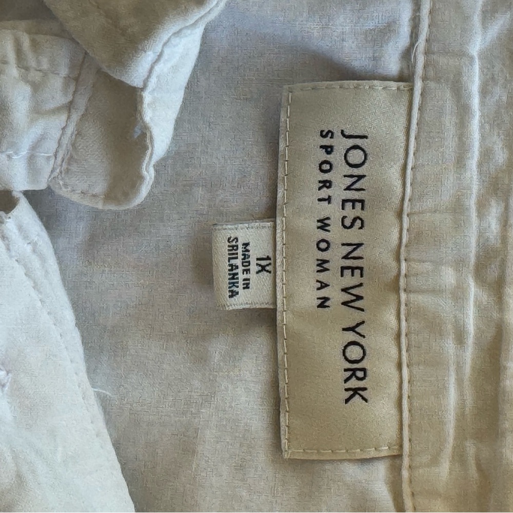 Jones‎ New York Cream Sport Woman Shirt 1 XL - Picture 4 of 4